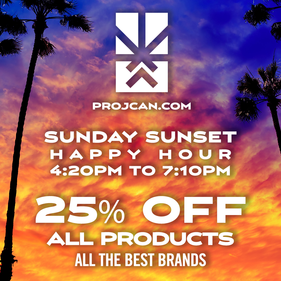 Sunday Sunset Sale, Save 25% OFF All Products, 4:20pm to 7:10pm only!